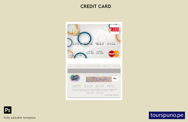 lista para imprimir la plantilla de mastercard del Banco Chang Hwa de Taiwán